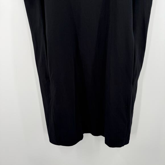 EILEEN FISHER Tee Dress Size Small Pockets Black NEW Short Sleeve Stretch Basic - Picture 6 of 7